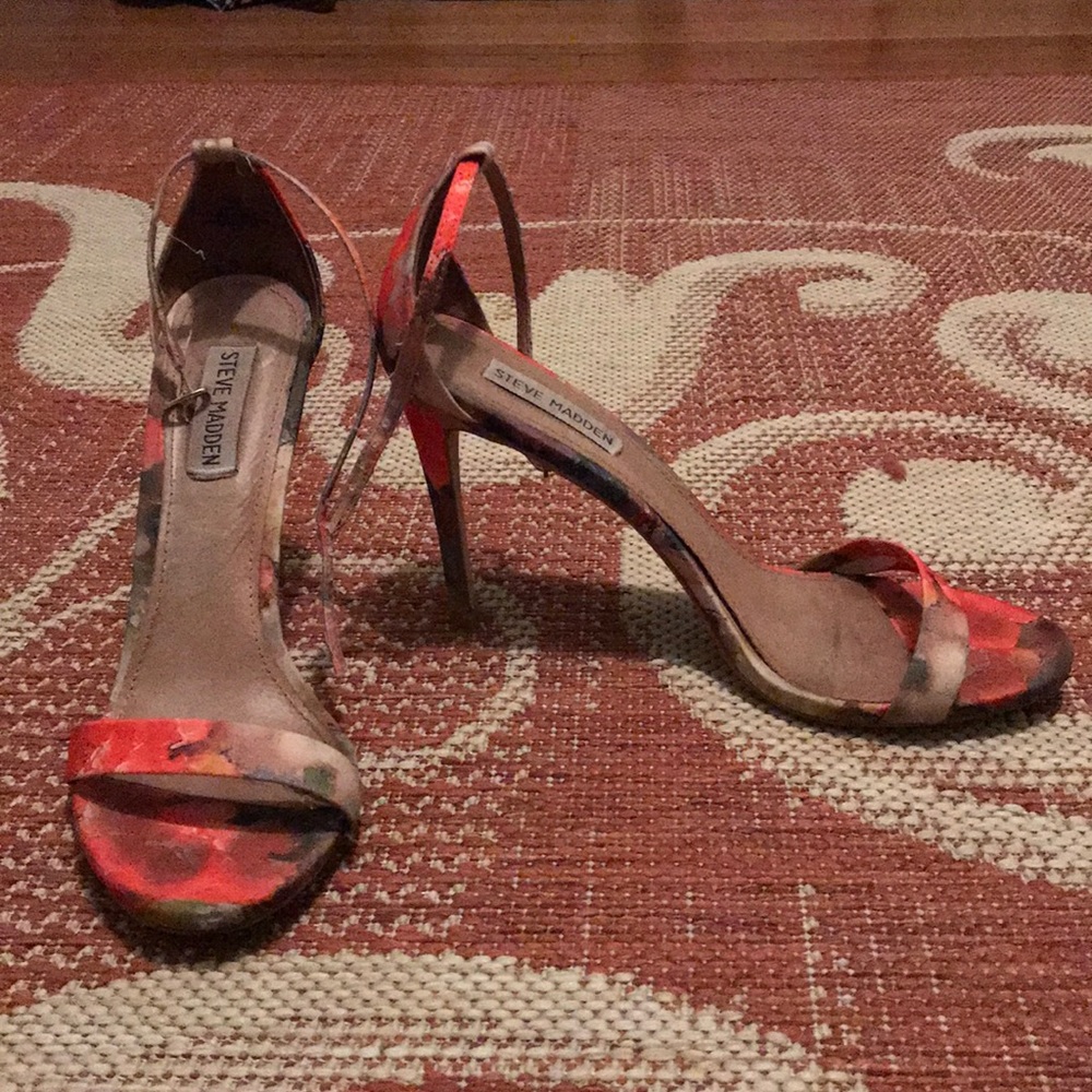 Steve Madden Floral Sandal Stilettos